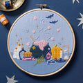 Witches' Brew Halloween Cauldron Embroidery Hoop Pattern PDF