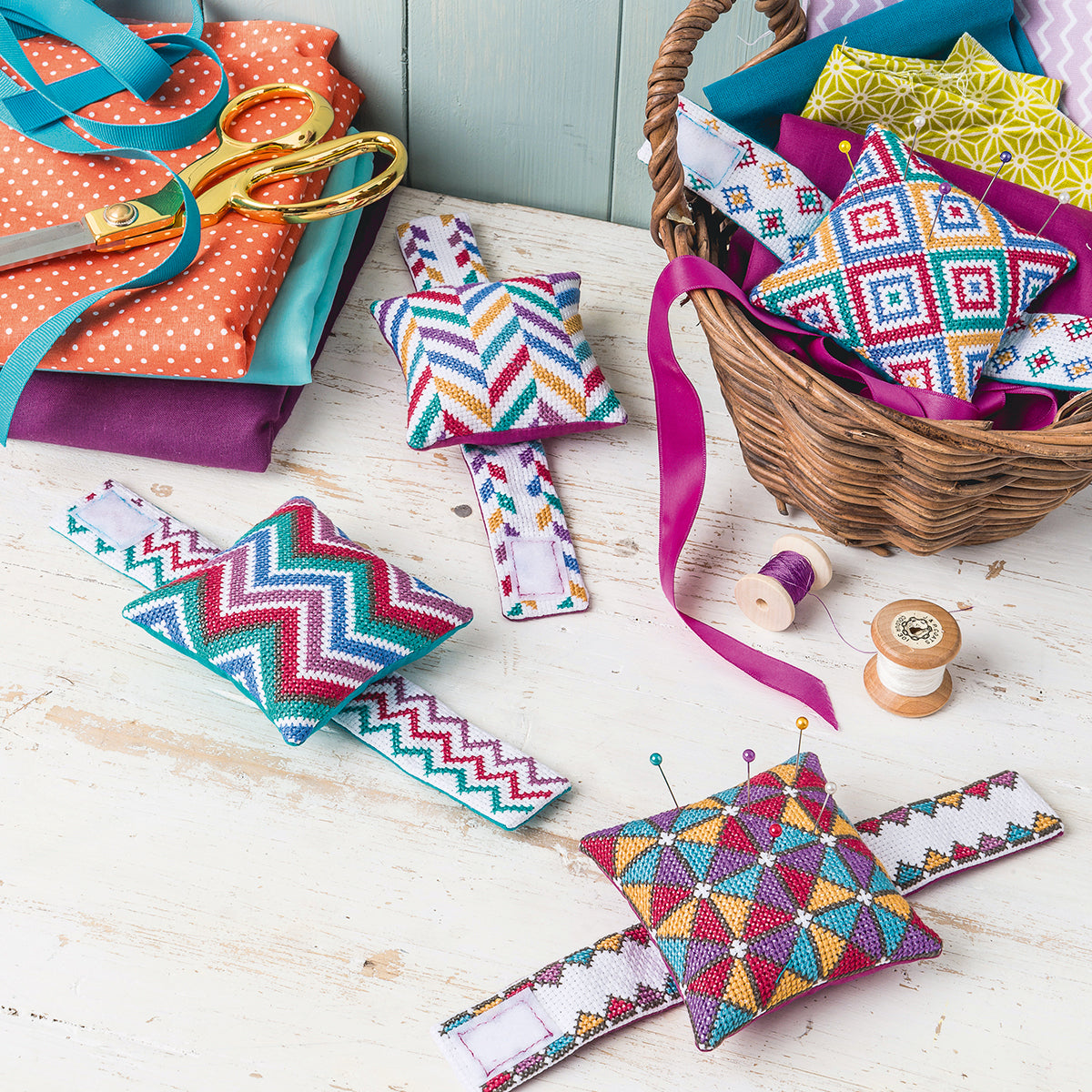 Wrist Pincushions Cross Stitch PDF Patterns