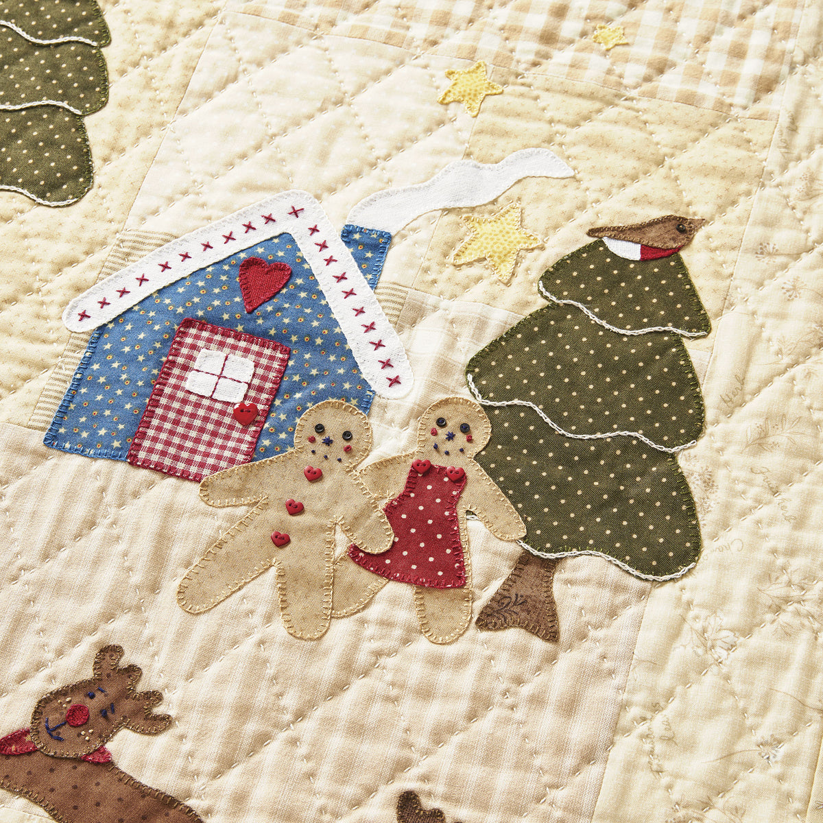 Merry Christmas Applique Wall Hanging Pattern PDF