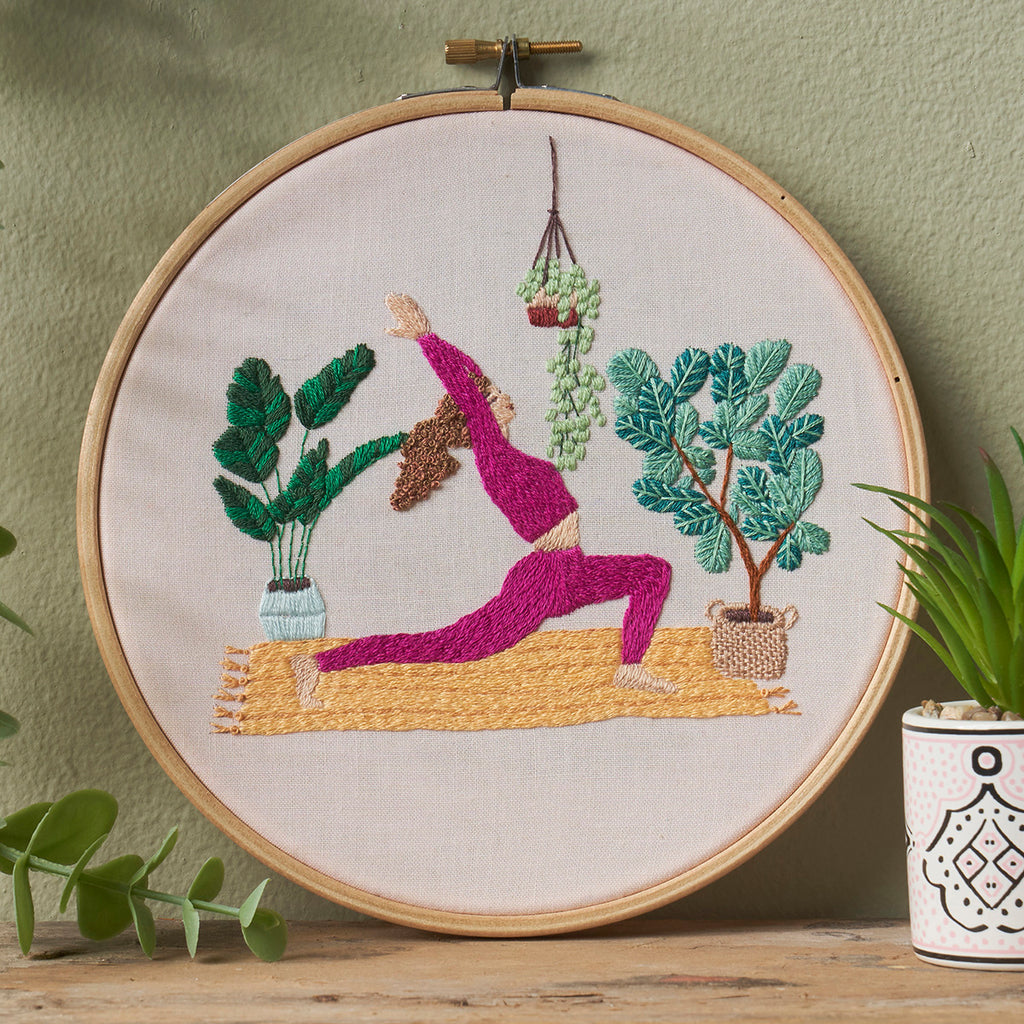 Yoga Hoop Embroidery Pattern PDF