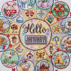 A Year of Joy Calendar Cross Stitch PDF Pattern
