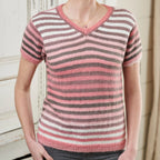 Candy Striped T-Shirt Knitting Pattern PDF