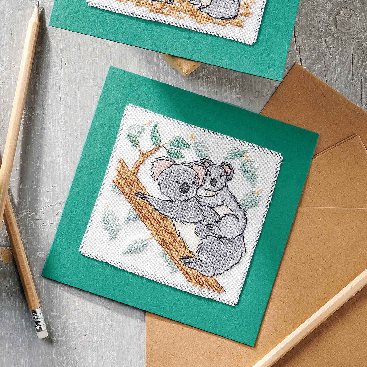 Cute Koala Cards Cross Stitch PDF Patterns