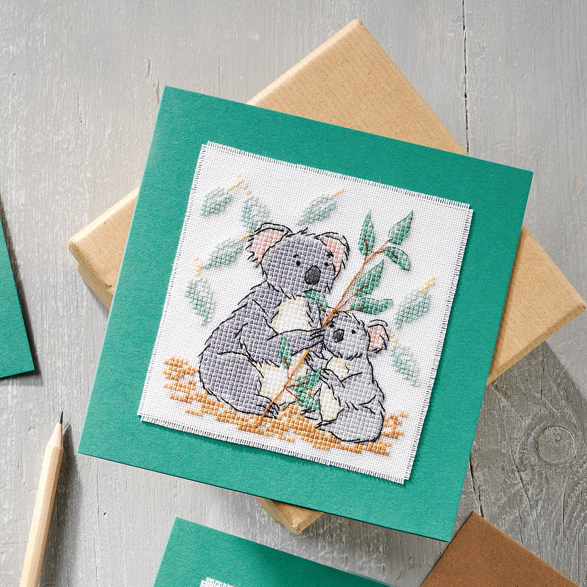 Cute Koala Cards Cross Stitch PDF Patterns