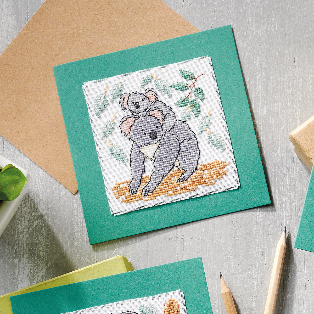 Cute Koala Cards Cross Stitch PDF Patterns