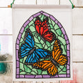 Stained Glass Butterflies Cross Stitch PDF Pattern