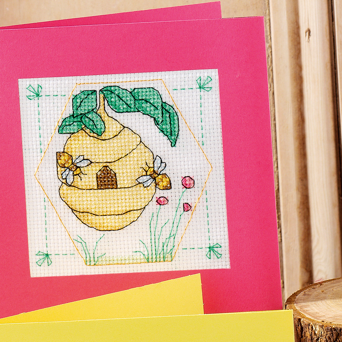Fun Bee Cards Cross Stitch PDF Pattern