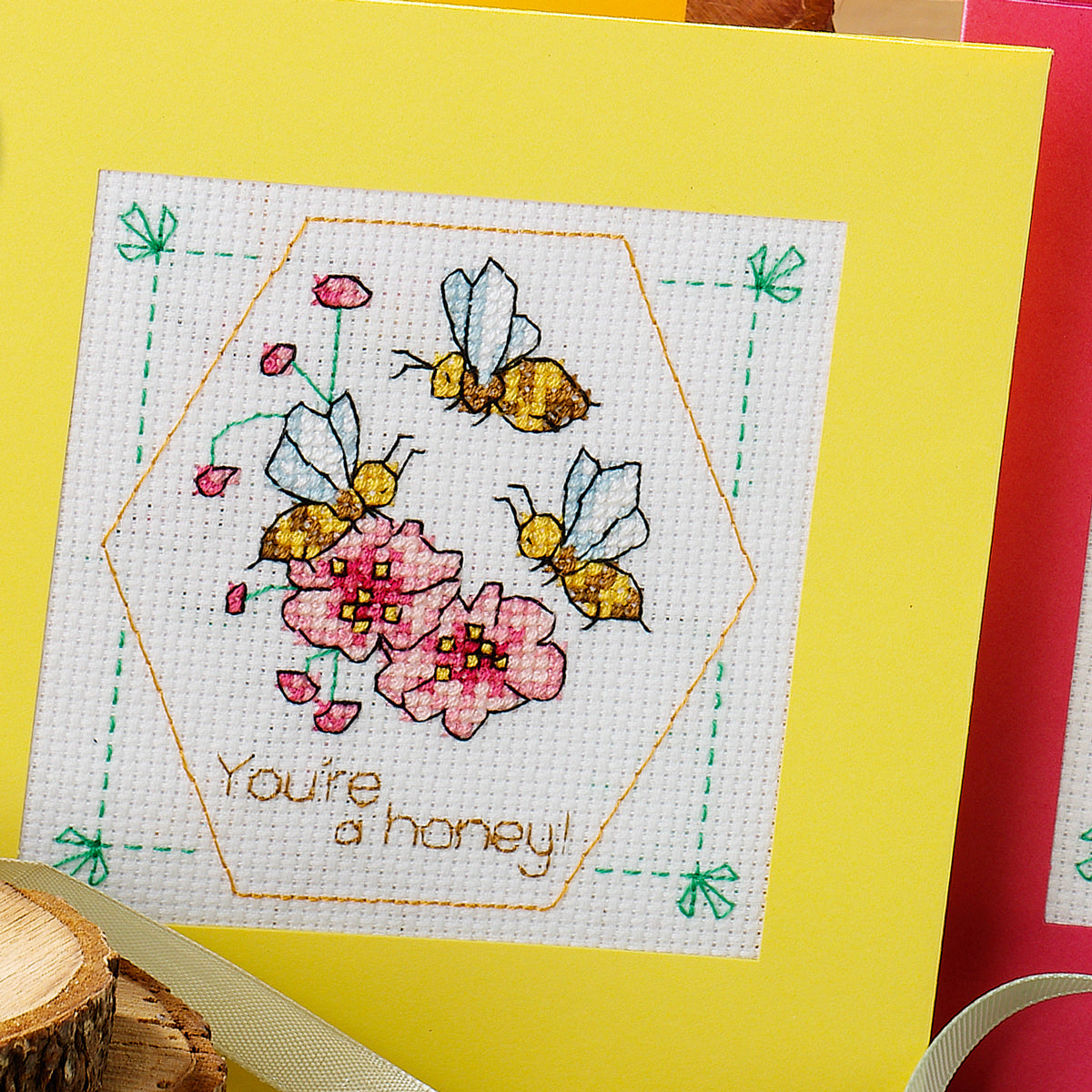 Fun Bee Cards Cross Stitch PDF Pattern