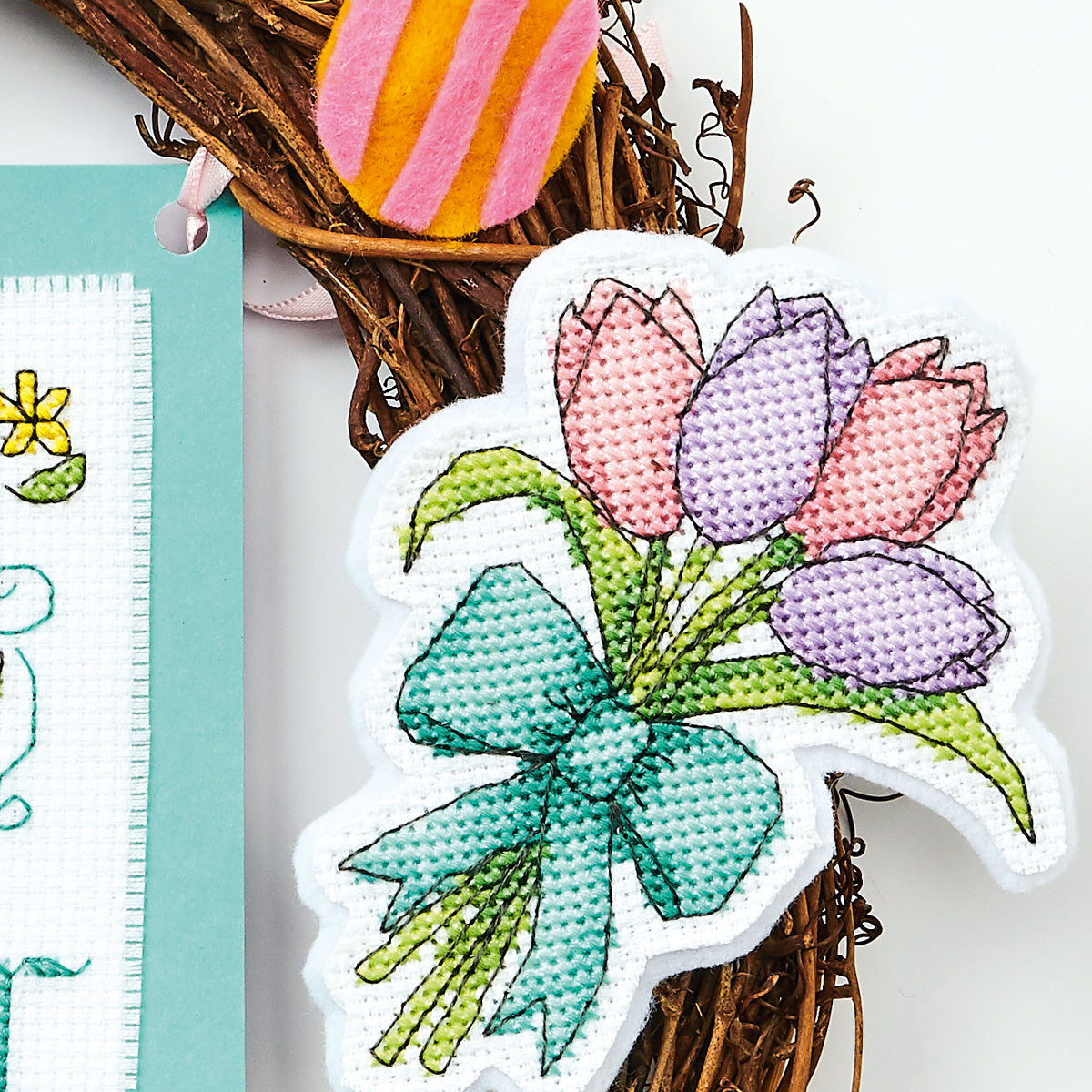 Easter Wreath Cross Stitch PDF Patterns