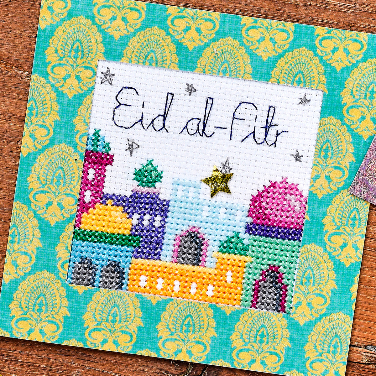 Eid al-Fitr Greetings Cards and Tags Cross Stitch PDF Patterns
