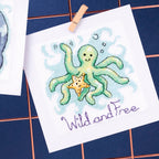 Sea Animal Cards Cross Stitch PDF Patterns