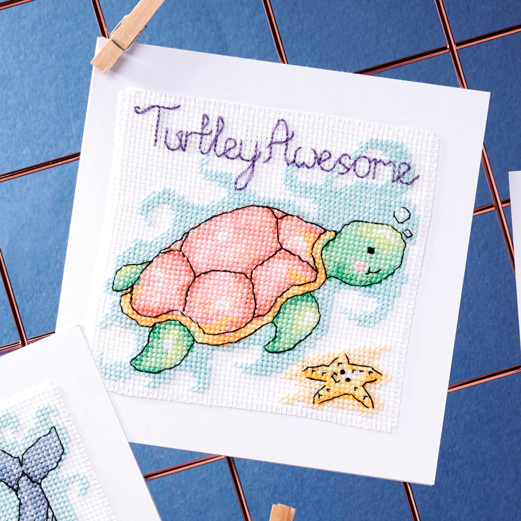Sea Animal Cards Cross Stitch PDF Patterns