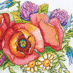 Poppy Picture Cross Stitch PDF Pattern
