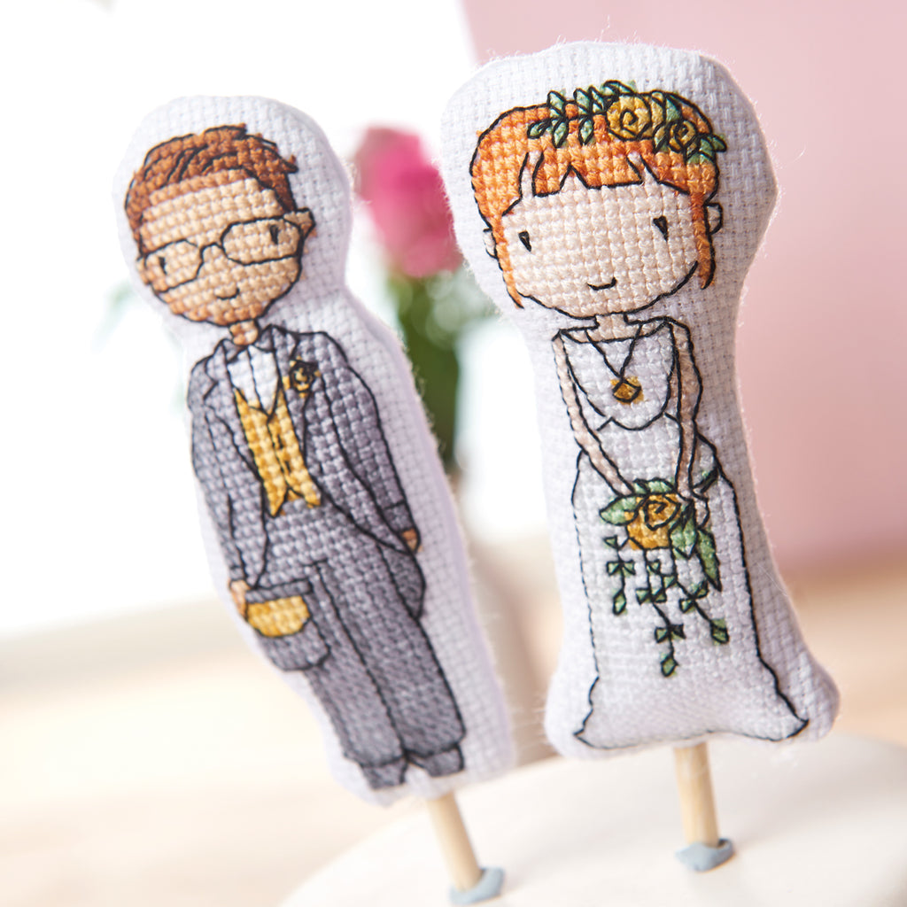 3D Wedding Cake Toppers Cross Stitch PDF Patterns