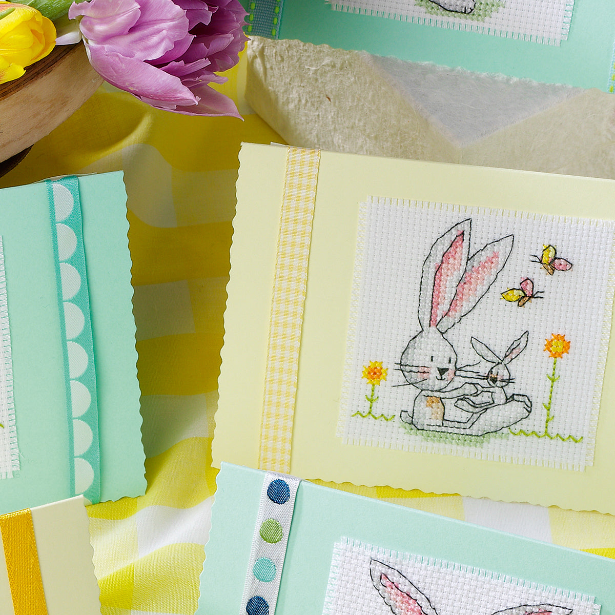 Easter Bunny Cards Cross Stitch PDF Pattern