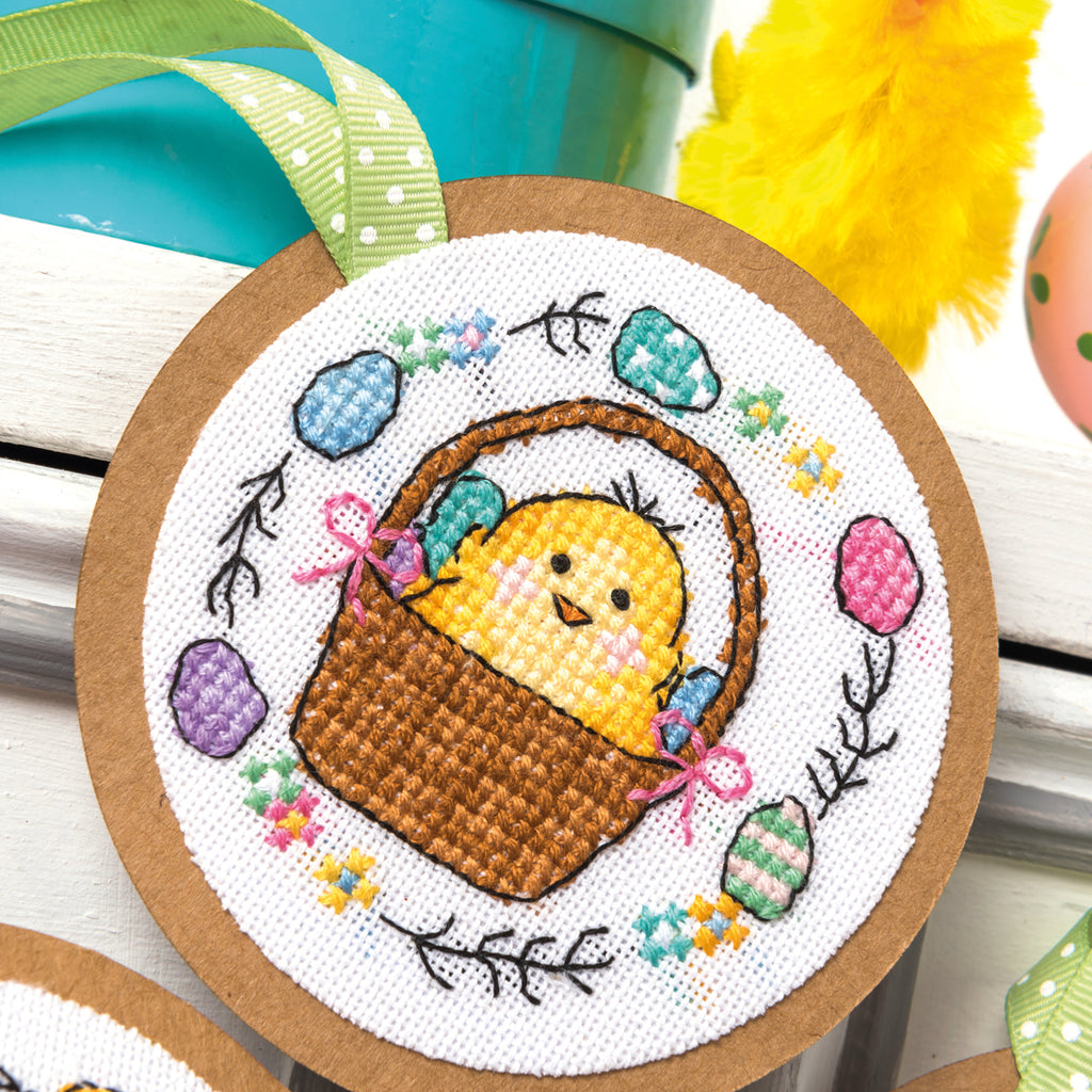 Easter Chick Tags Cross Stitch PDF Pattern