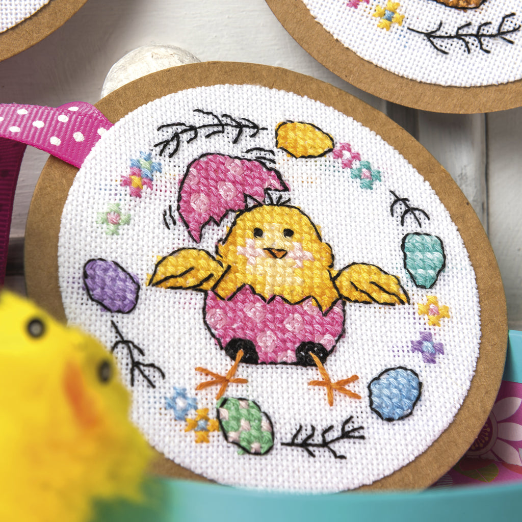 Easter Chick Tags Cross Stitch PDF Pattern