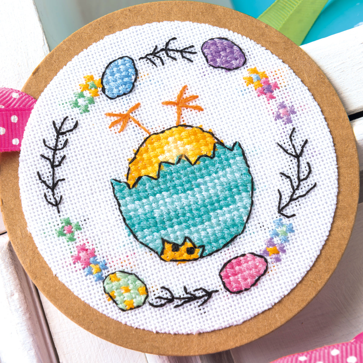 Easter Chick Tags Cross Stitch PDF Pattern