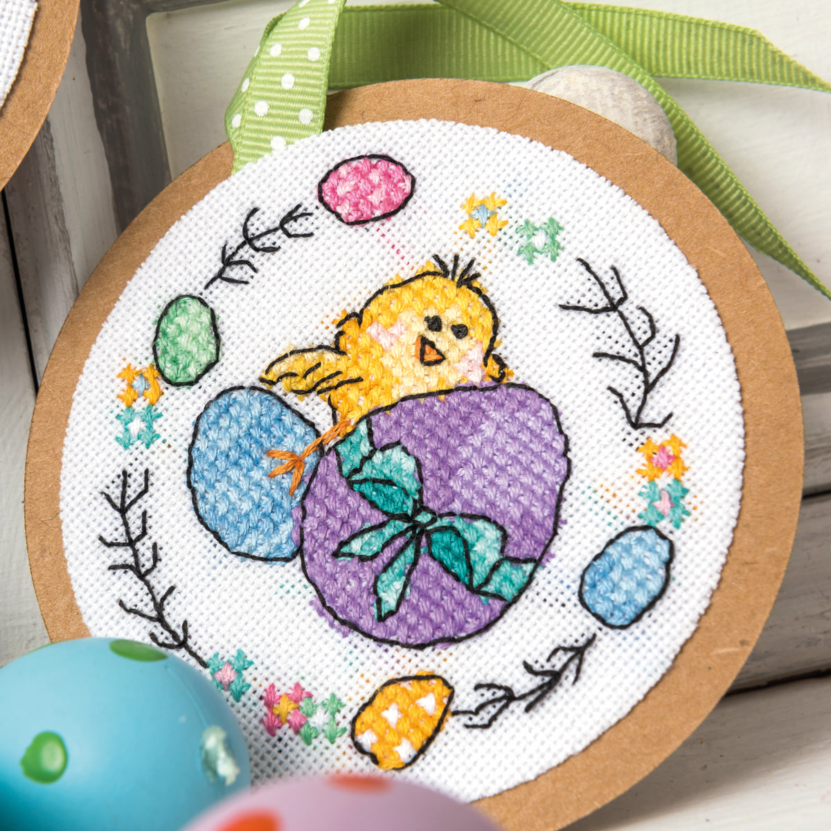 Easter Chick Tags Cross Stitch PDF Pattern