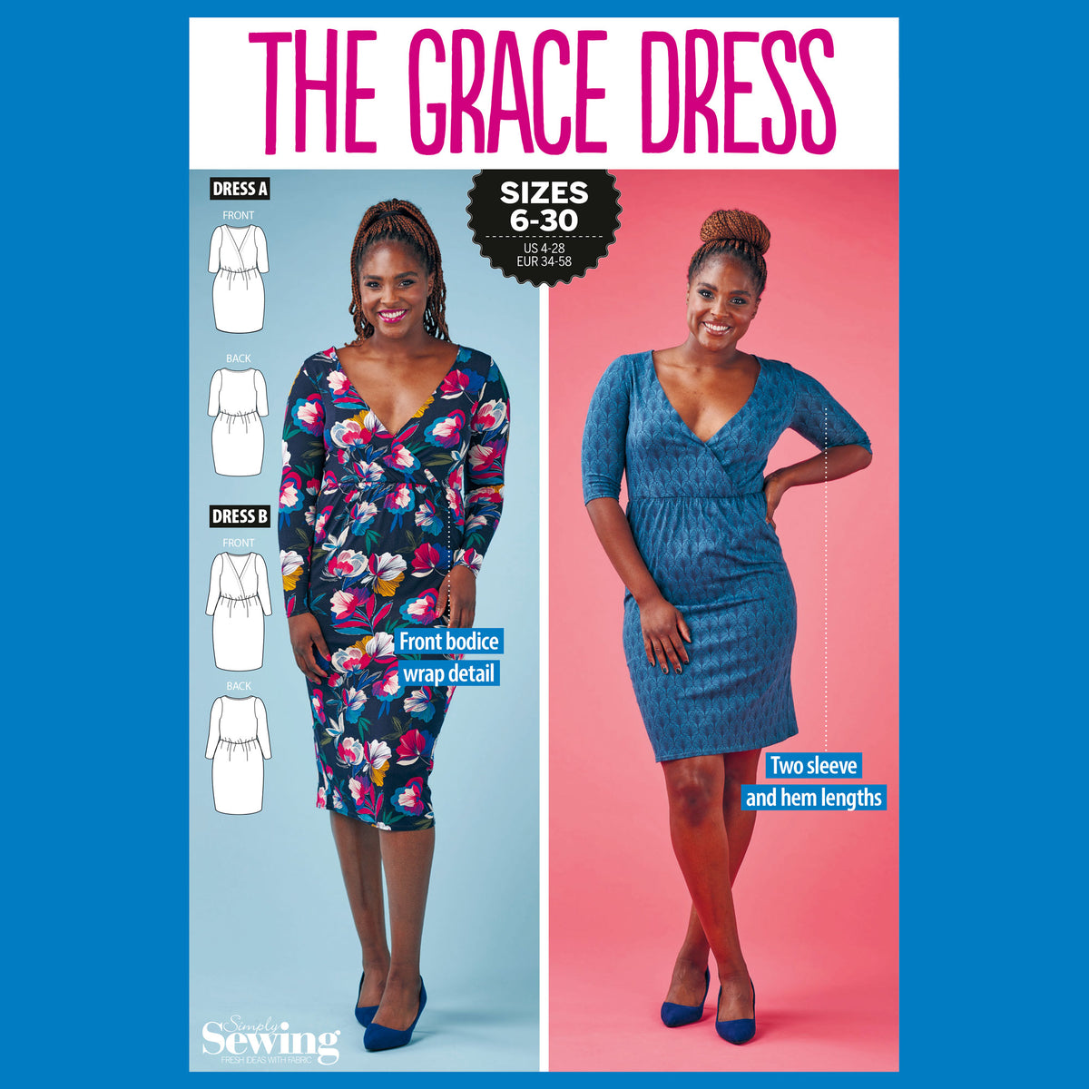 Grace Dress Sewing Pattern PDF