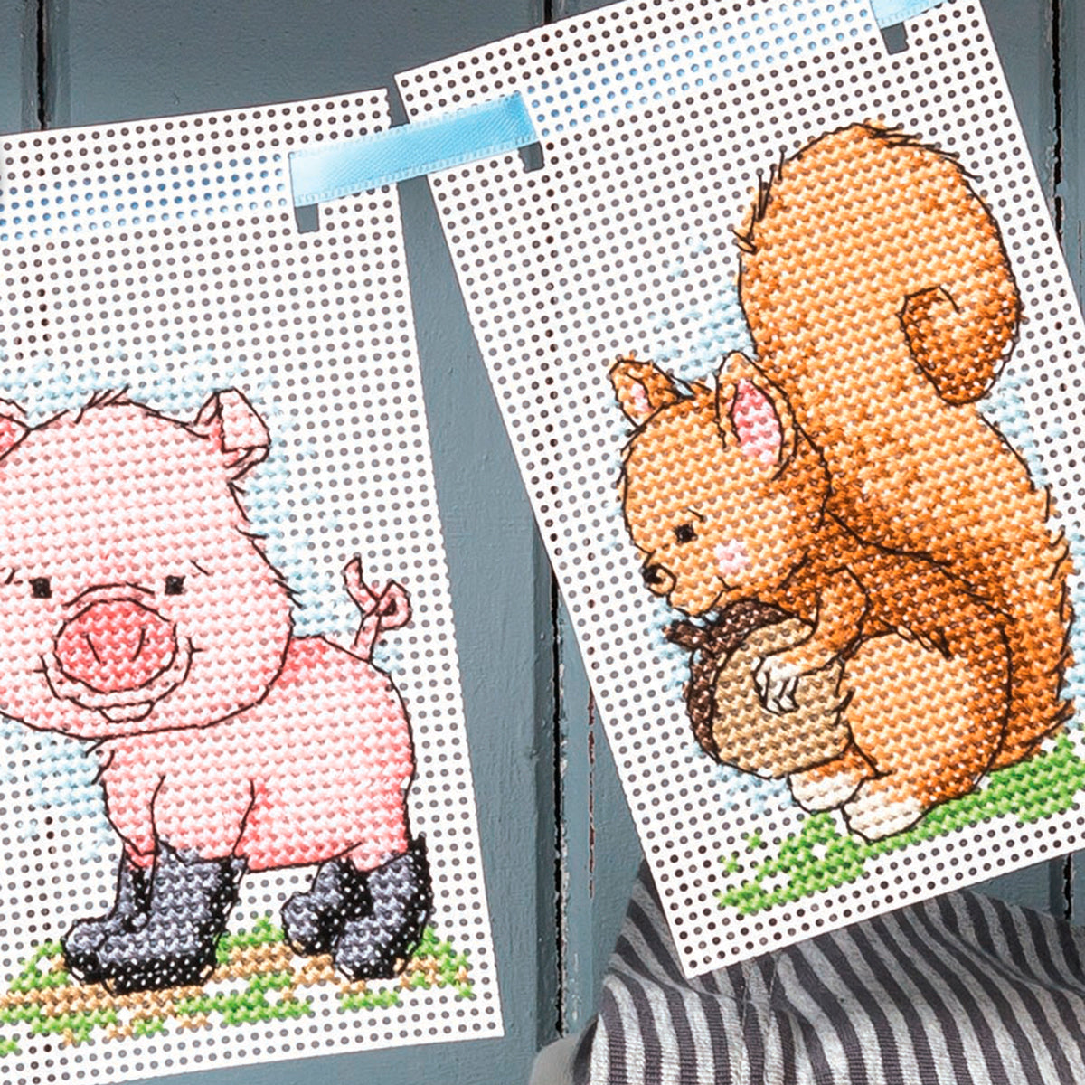 Animal Bunting Cross Stitch PDF Pattern