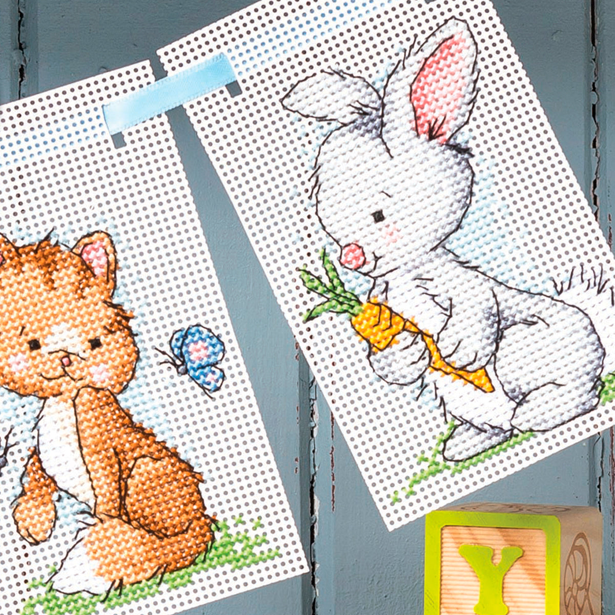 Animal Bunting Cross Stitch PDF Pattern