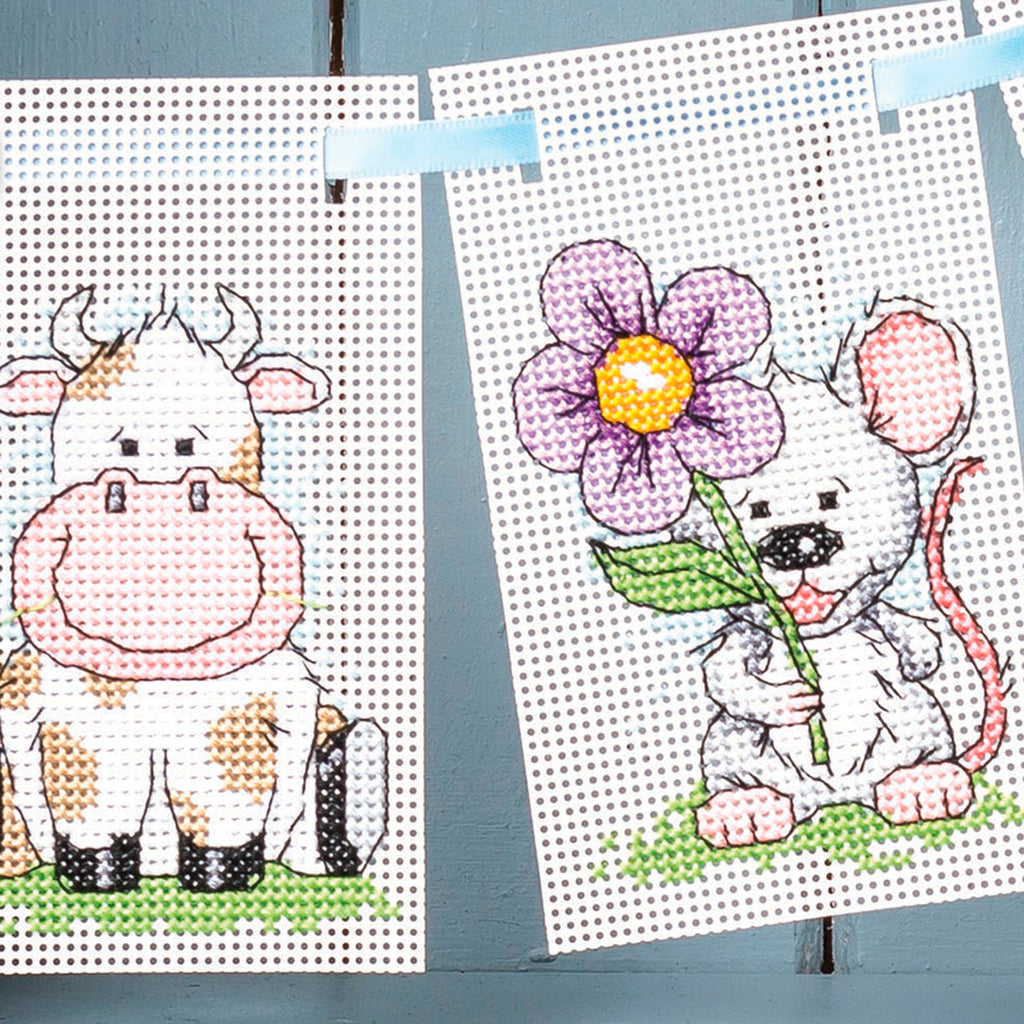 Animal Bunting Cross Stitch PDF Pattern