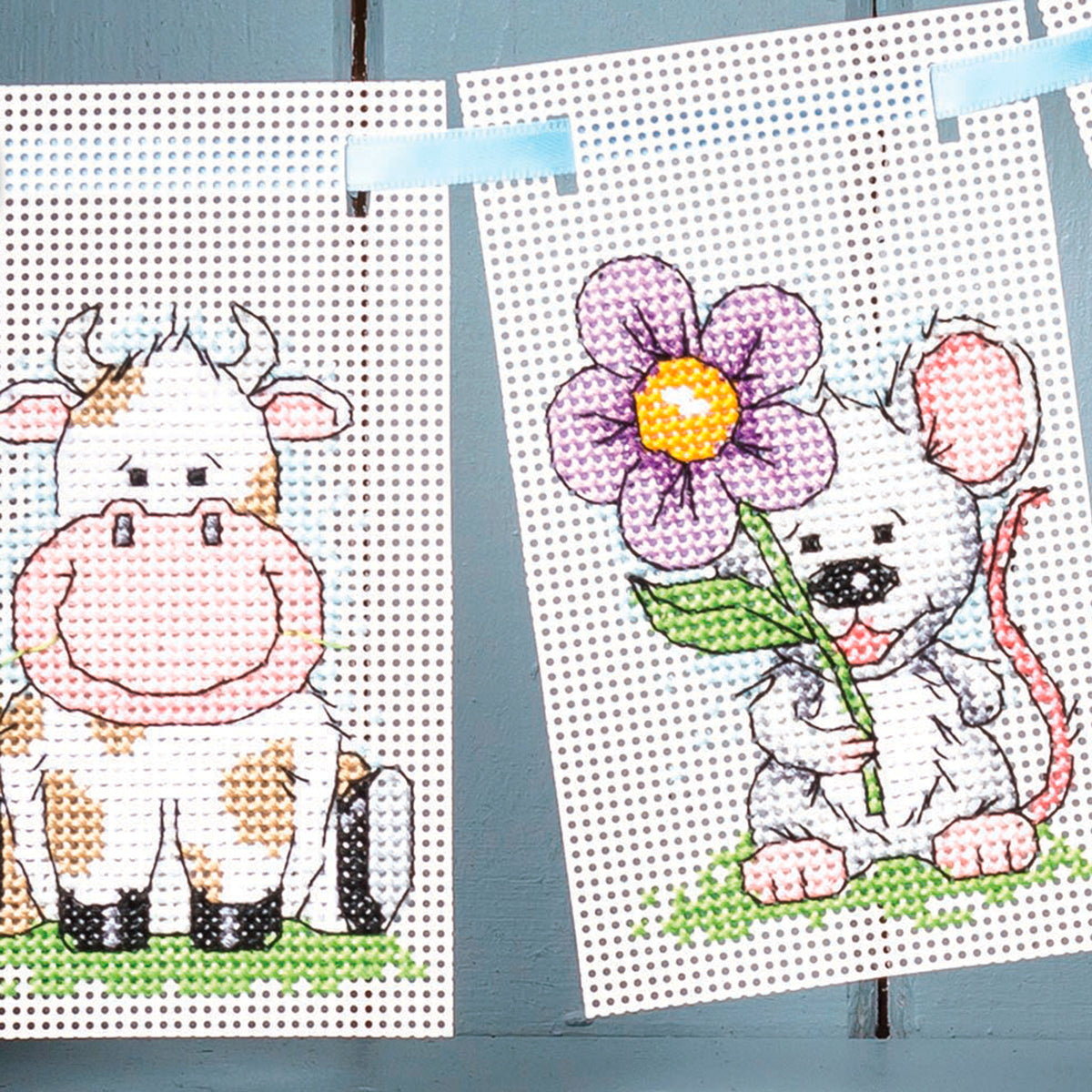 Animal Bunting Cross Stitch PDF Pattern