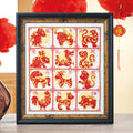 Chinese New Year Sampler Cross Stitch PDF Pattern