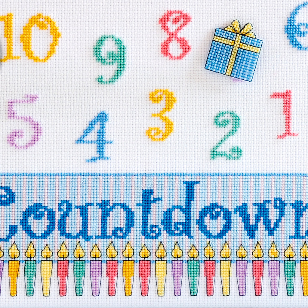 Birthday Countdown Cross Stitch PDF Pattern