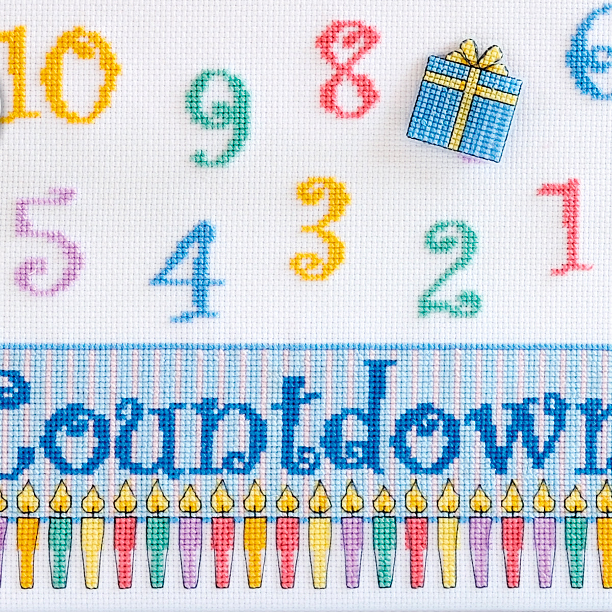 Birthday Countdown Cross Stitch PDF Pattern