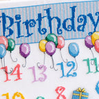 Birthday Countdown Cross Stitch PDF Pattern