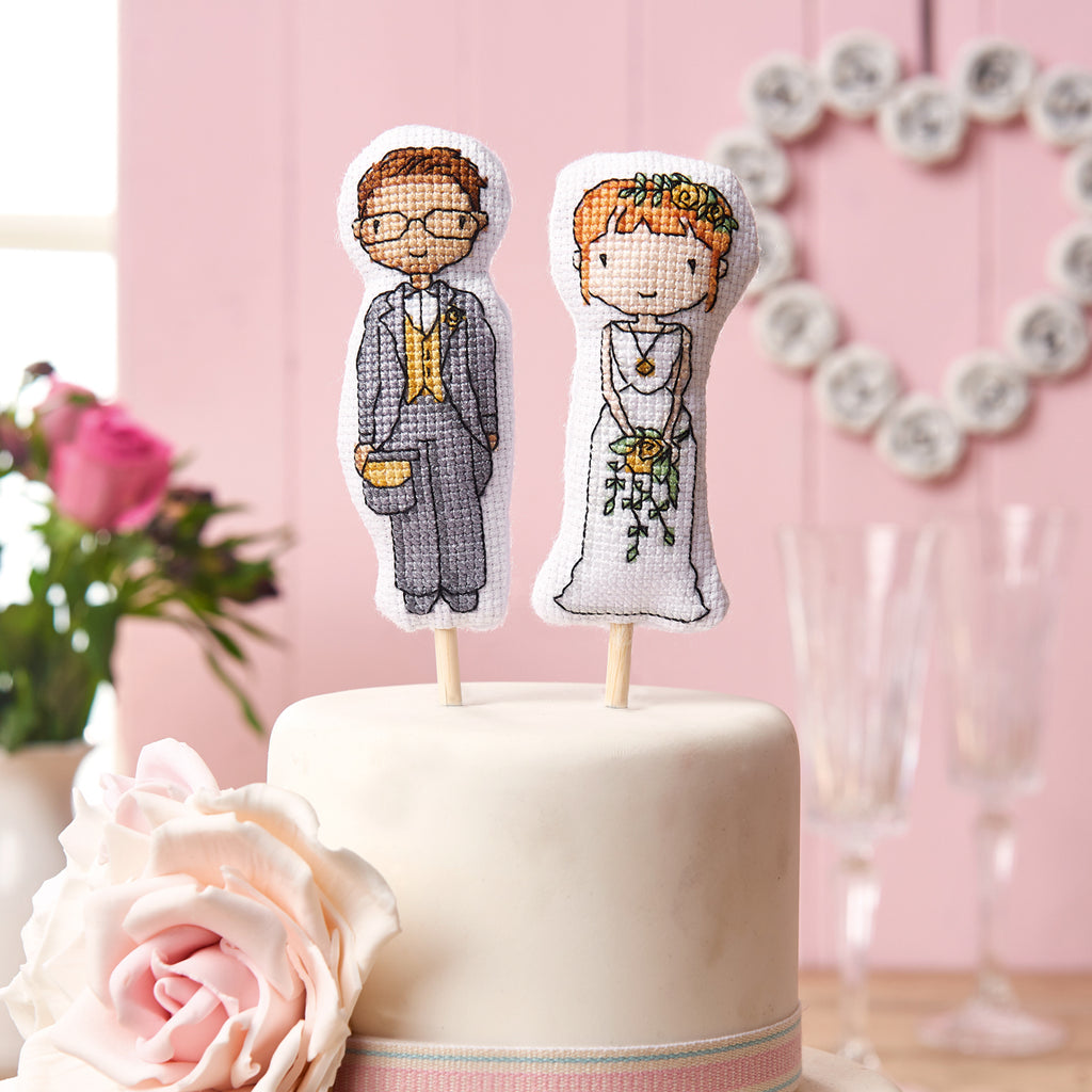 3D Wedding Cake Toppers Cross Stitch PDF Patterns