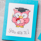 Graduation Owls Cross Stitch PDF Pattern