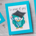 Graduation Owls Cross Stitch PDF Pattern