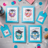 Graduation Owls Cross Stitch PDF Pattern