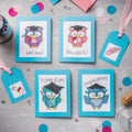 Graduation Owls Cross Stitch PDF Pattern
