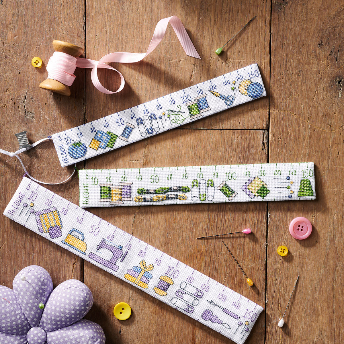 Fabric Ruler Cross Stitch PDF Pattern
