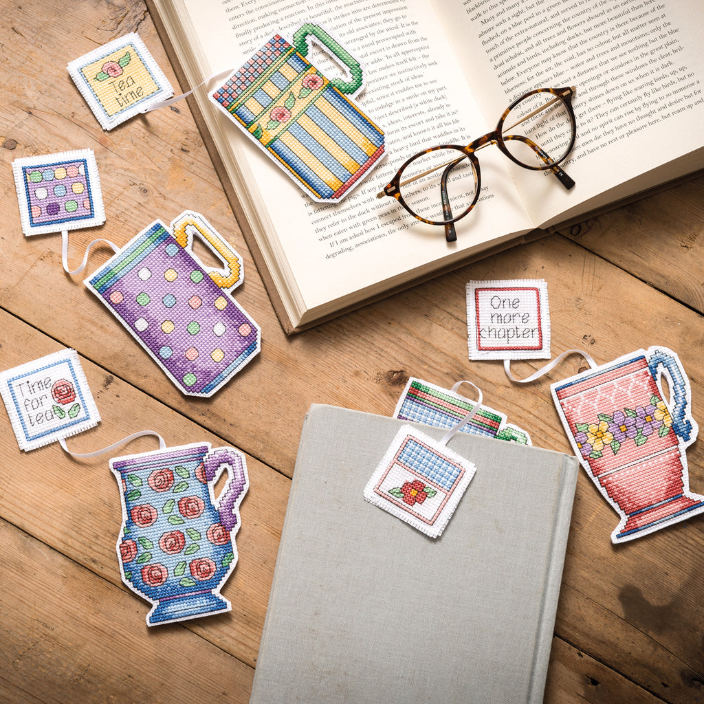 Teacup Bookmarks Cross Stitch PDF Pattern