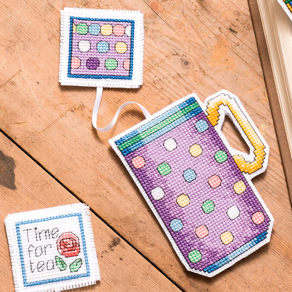 Teacup Bookmarks Cross Stitch PDF Pattern