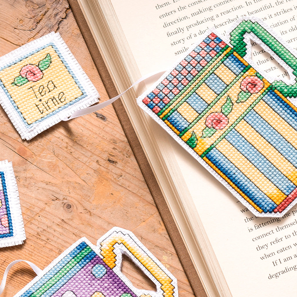 Teacup Bookmarks Cross Stitch PDF Pattern