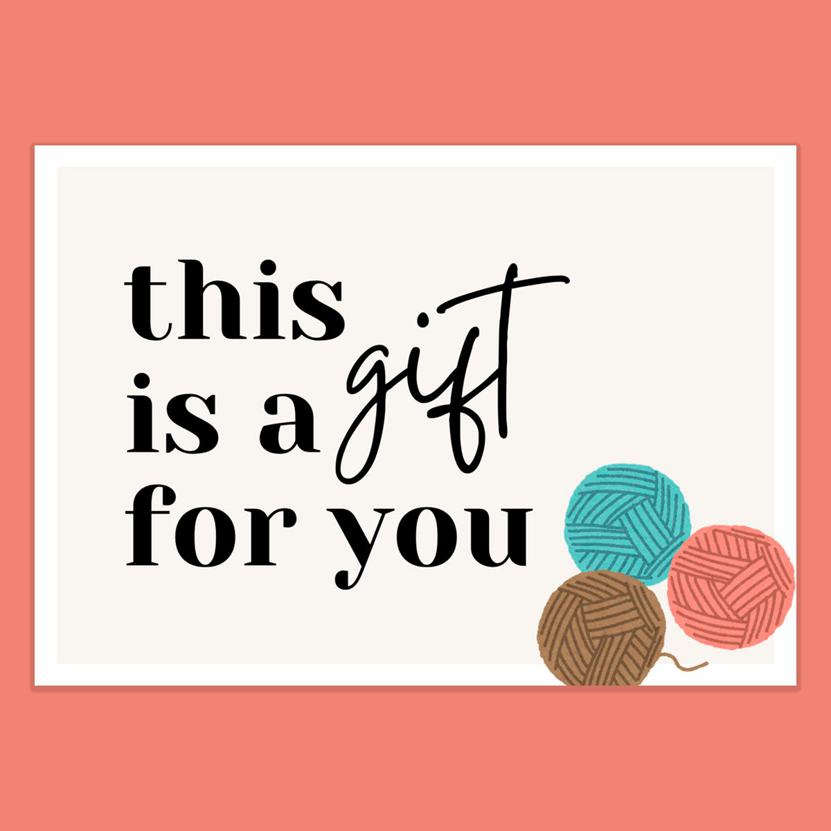 Gathered gift card