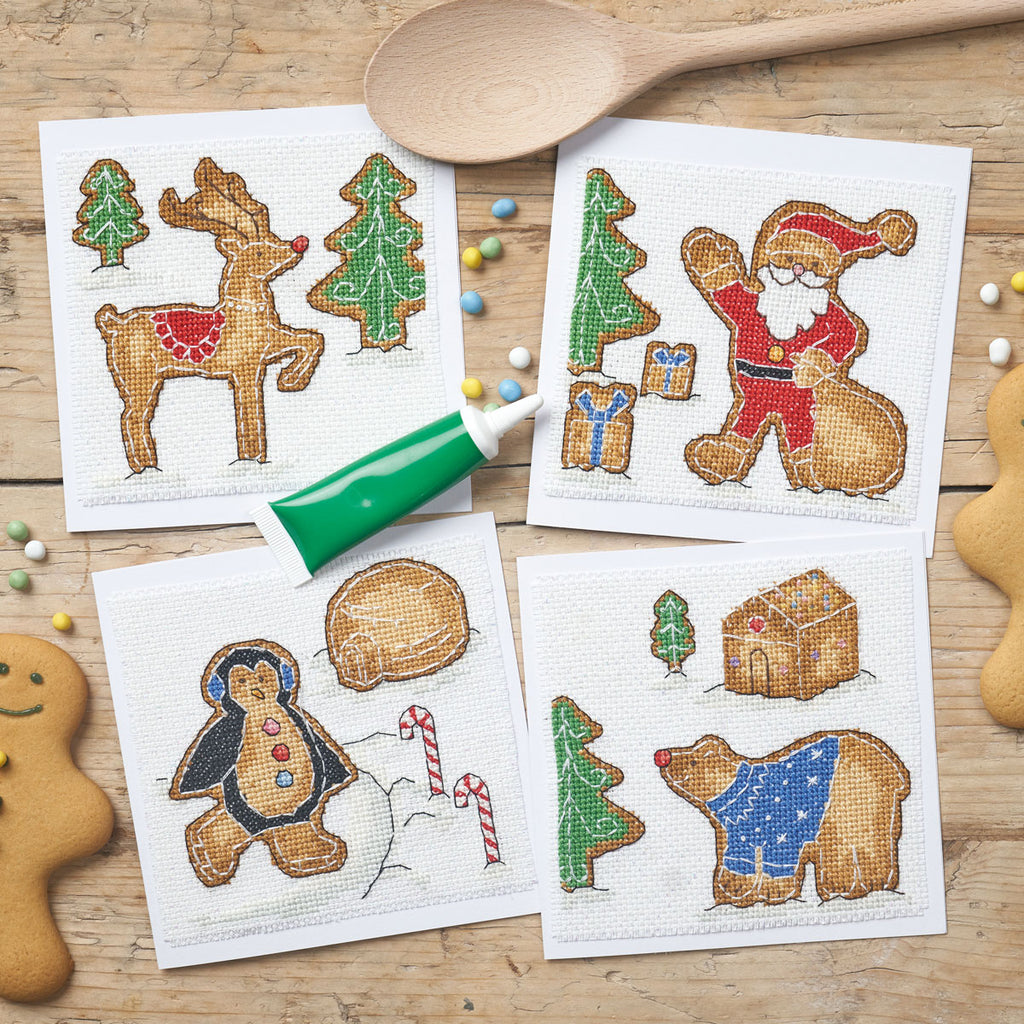 Gingerbread Cards Cross Stitch PDF Patterns