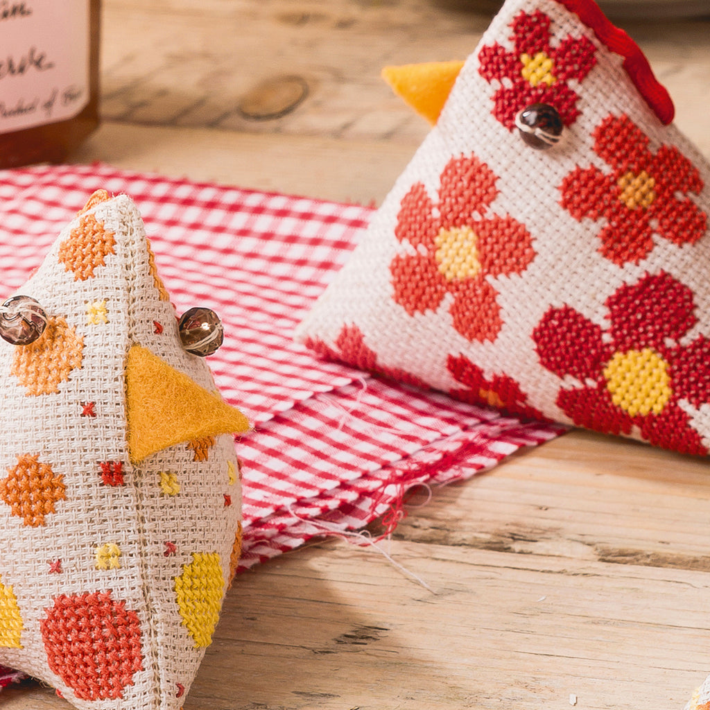 3D Humbug Chickens Cross Stitch PDF Patterns