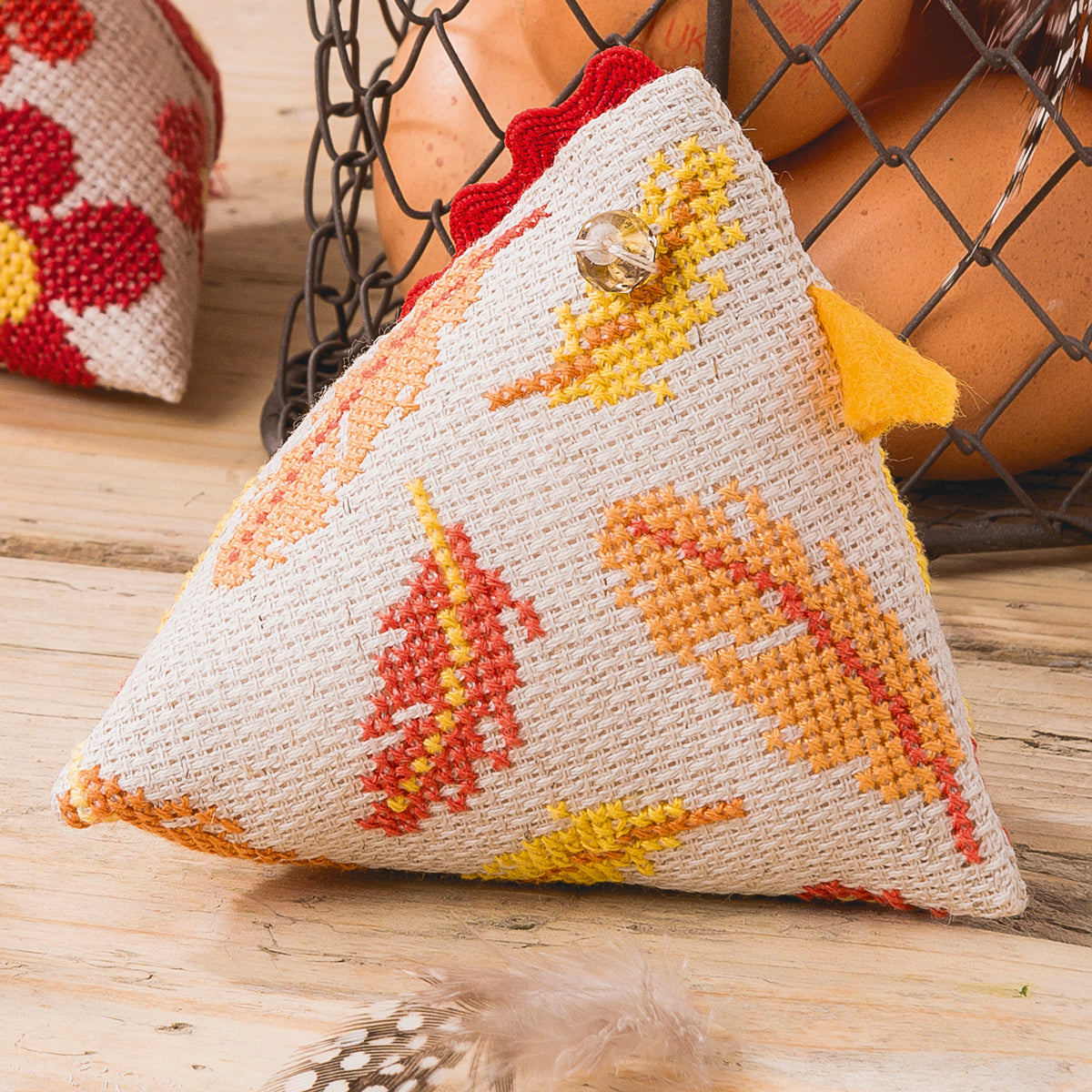 3D Humbug Chickens Cross Stitch PDF Patterns
