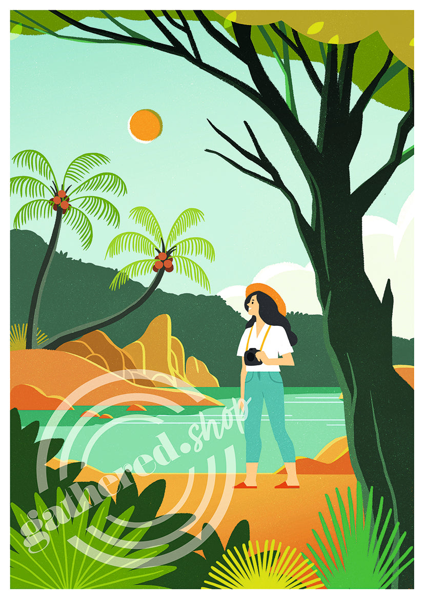 'Paradise' Digital Art Print PDF Geraldine Sypiecco