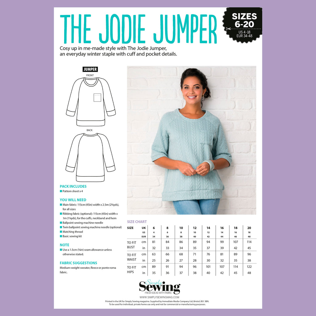 Jodie Jumper Sewing Pattern PDF