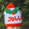 Kids Christmas Bobble Hat Knitting Pattern PDF