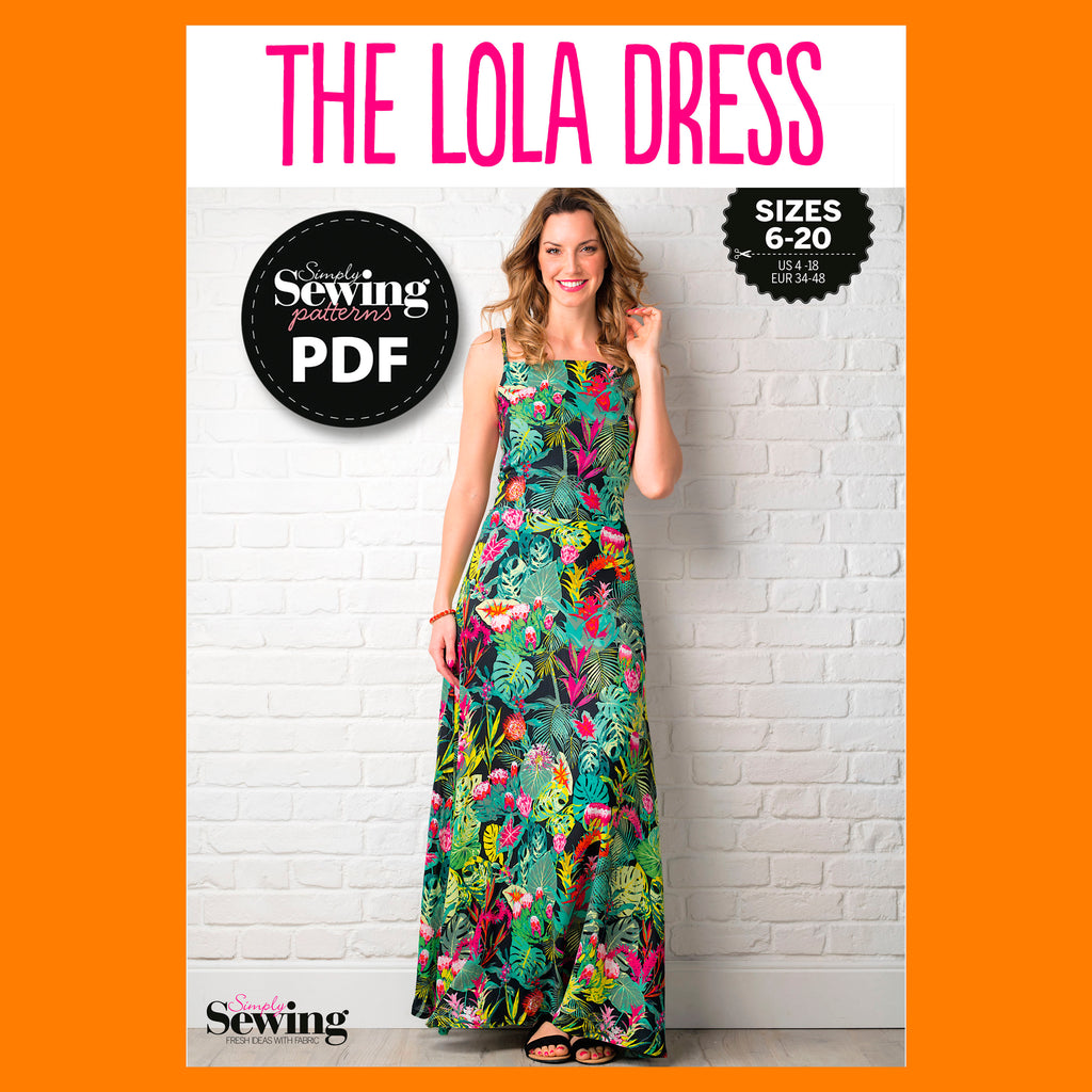 Lola Dress Sewing Pattern PDF