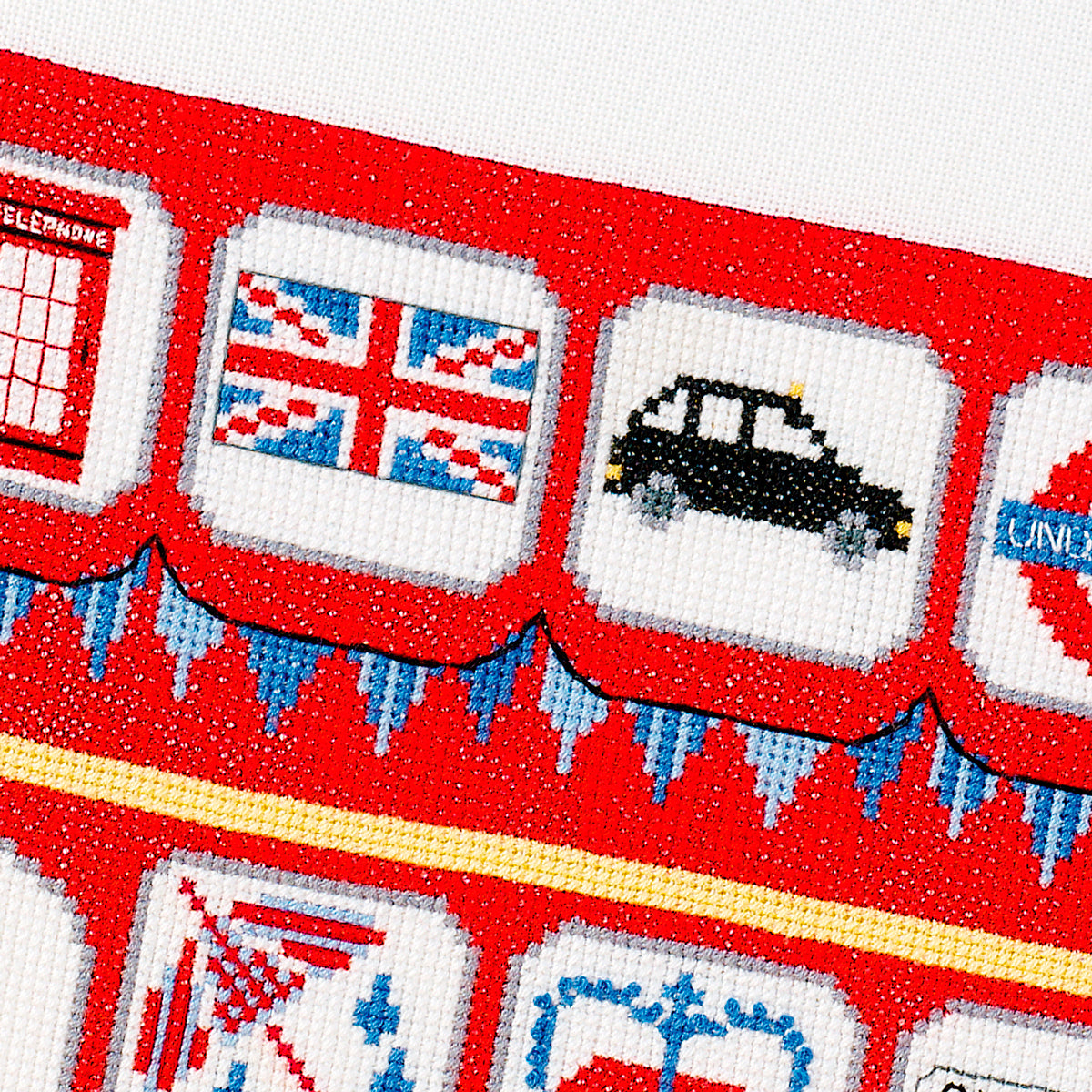 London Bus Cross Stitch PDF Pattern